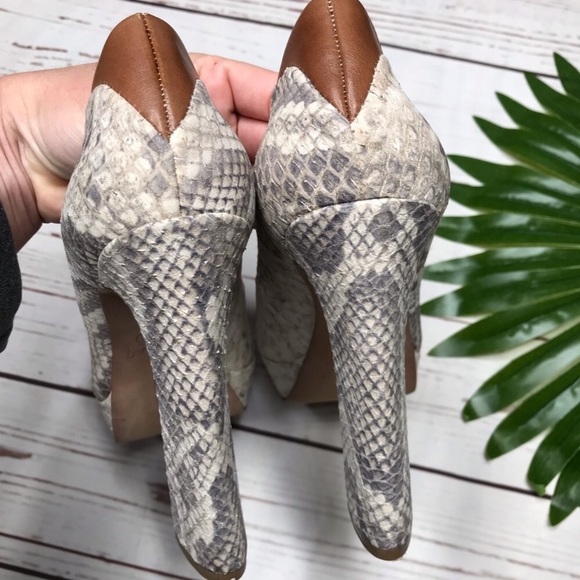 •Sam Edelman• sz 8.5 Snake skin Tacoma heels - Picture 5 of 8